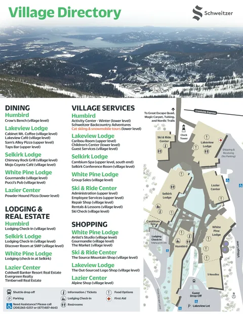 Schweitzer Mountain — Winter Village Directory 2025-26