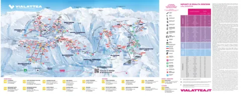 Sestriere — Via Lattea Ski Map 2025-26