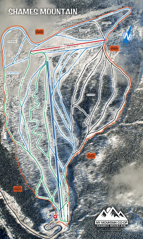 Shames Mountain — Trail Map