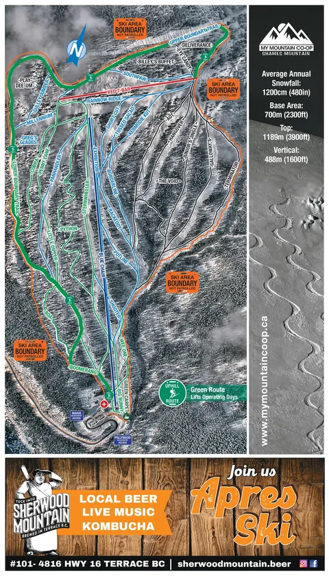 Shames Mountain — Trail Map 2024