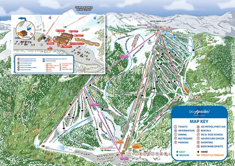 Ski Apache — Winter Trail Map