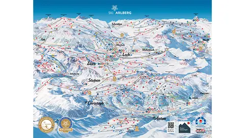 Ski Arlberg — Ski Arlberg Panorama / Pistenplan 2025-2026
