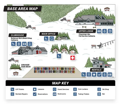 Ski Butternut — Base Area Map