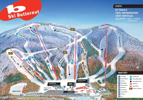 Ski Butternut — Trail Map