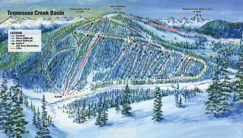 Ski Cooper — Tennessee Creek Basin (back side)