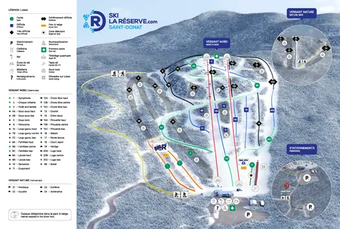Ski La Reserve — Trail Map