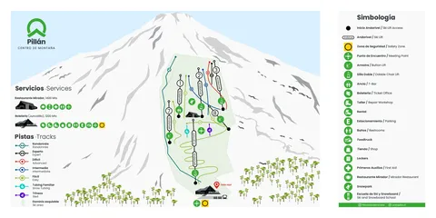 Ski Pucón — Mapa Pillán 2026