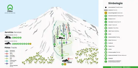 Ski Pucón — Trail Map