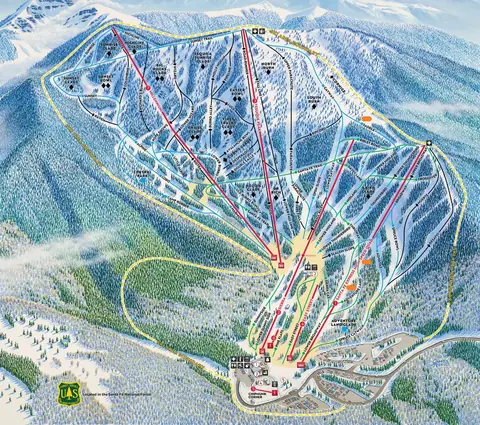 Ski Santa Fe — Ski Santa Fe Trail Map (image)