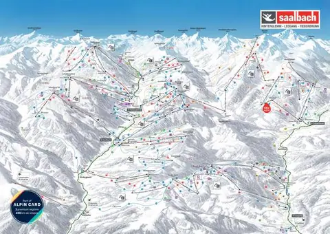 Skicircus Saalbach Hinterglemm Leogang Fieberbrunn — Trail Map