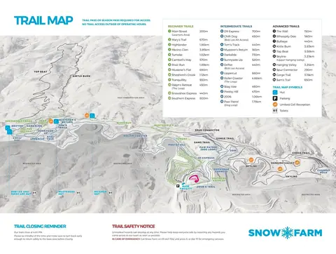 Snow Farm — Snow Farm Trail Map (nordic)