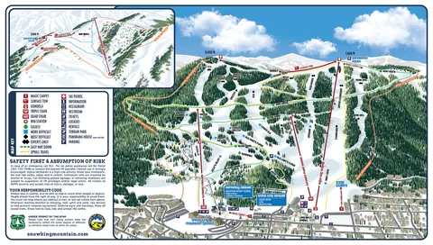 Snow King Mountain — Snow King Winter Trail Map