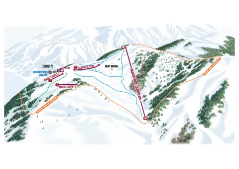 Snow King Mountain — Sun Bowl (back side)