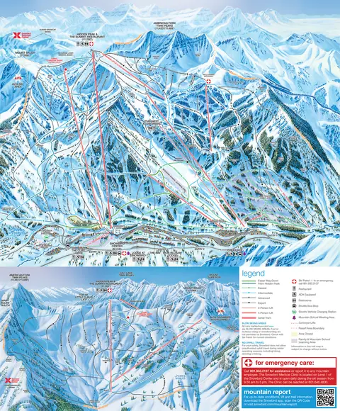 Snowbird — Snowbird Winter Trail Map 2025-26