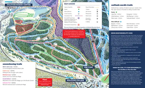Solitude — Solitude Nordic & Snowshoe Trail Map