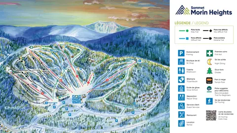 Sommet Morin Heights — Trail Map (image)
