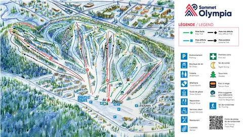 Sommet Olympia — Trail Map (image)