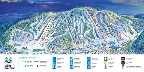 Sommet Saint Sauveur — Trail Map (image)