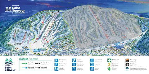 Sommet Saint Sauveur — Versant Avila (adjoining sector) Trail Map