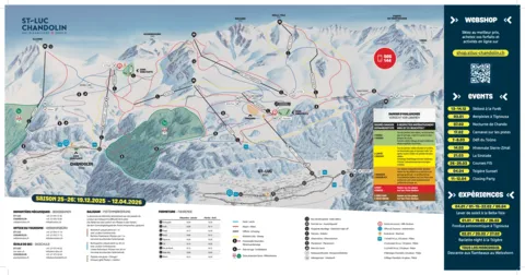 St-Luc-Chandolin — Plan des pistes St-Luc/Chandolin 2025-26