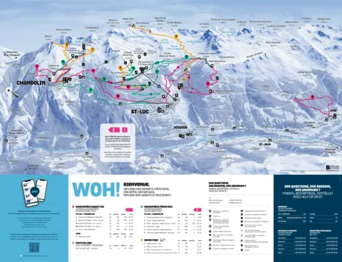 St-Luc-Chandolin — Winter Hiking & Snowshoe Map 2025-26