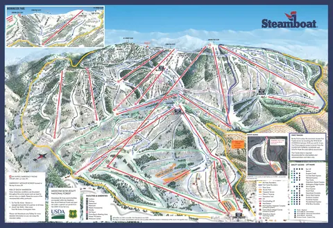 Steamboat Ski Resort — Trail Map
