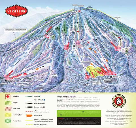 Stratton Mountain — Winter Trail Map