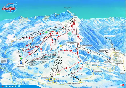 Sudelfeld — Pistenplan Sudelfeld