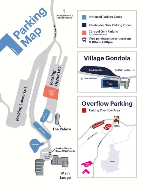 Sugar Bowl — Preferred Parking Map 2025-26