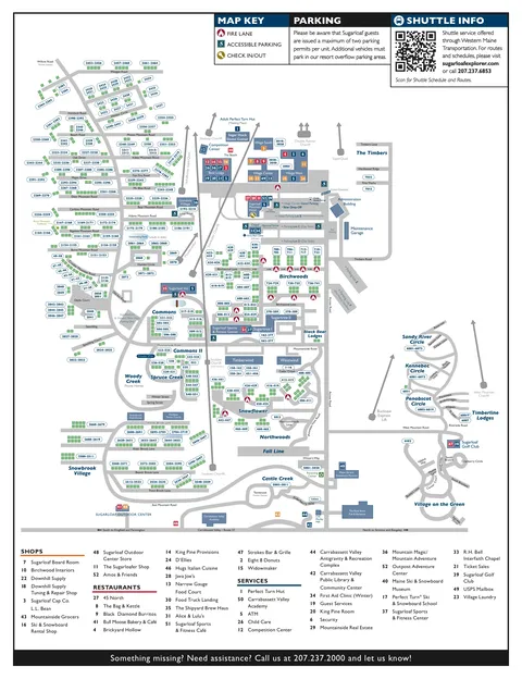 Sugarloaf — Resort Map