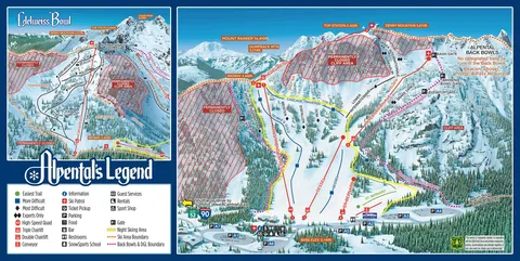 Summit at Snoqualmie — Alpental Trail Map