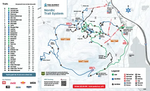 Summit at Snoqualmie — Nordic Trail Map