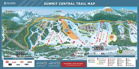 Summit at Snoqualmie — Summit Central Trail Map
