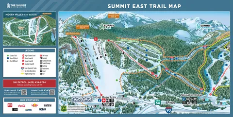 Summit at Snoqualmie — Summit East Trail Map