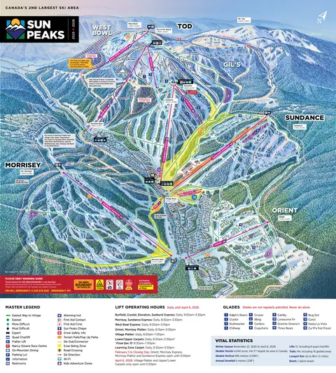 Sun Peaks — Alpine Trail Map