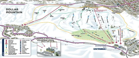 Sun Valley — Dollar Mountain Trail Map 2026-27