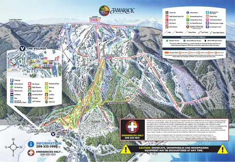 Tamarack Resort — Winter Trail Map