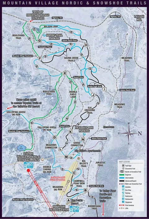 Telluride — Mountain Village Nordic & Snowshoe Trails