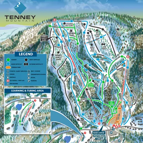 Tenney Mountain — Trail Map