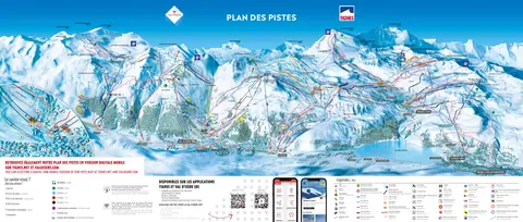 Tignes — Plan des pistes