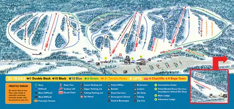 Trollhaugen Outdoor Recreation Area — Trail Map