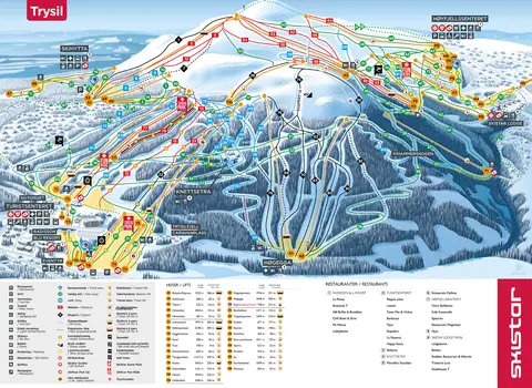 Trysil — Trysil Piste Map 2025-26