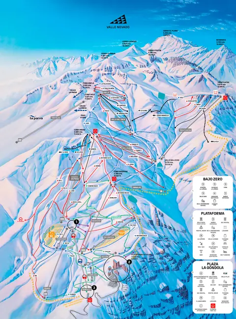 Valle Nevado — Mapa de Pistas 2026 (image)