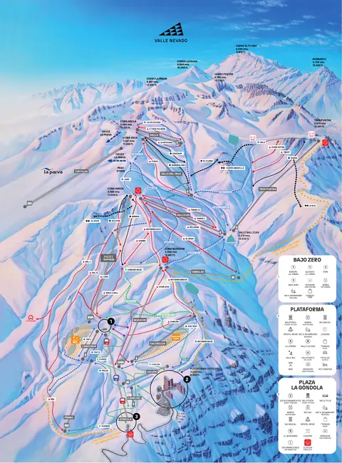 Valle Nevado — Mapa de Pistas 2026 (PDF download)