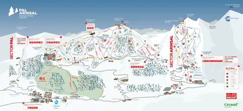 Pal Arinsal — Mapa d'estació 2025-26