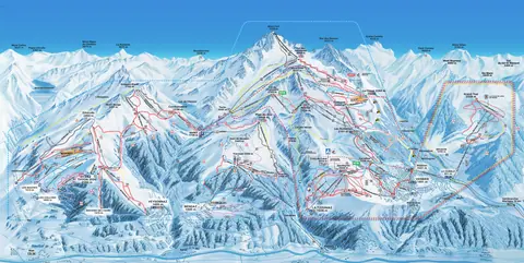 Verbier — Plan des pistes Verbier / 4 Vallees (winter)