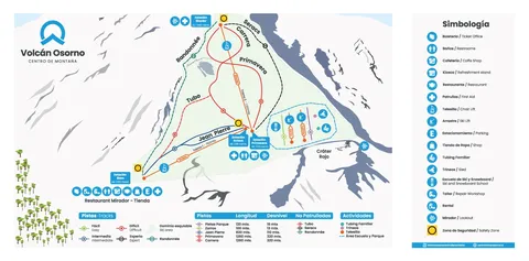 Volcán Osorno — Mapa de pistas y actividades