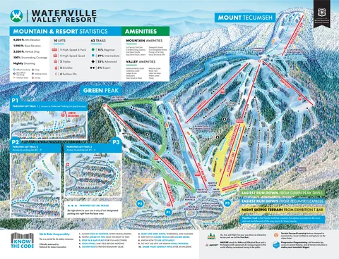 Waterville Valley — Alpine Trail Map 2025-26