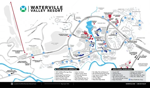 Waterville Valley — Town Winter Map 2025