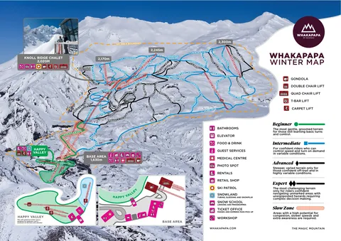 Whakapapa — Whakapapa Winter Map 2026